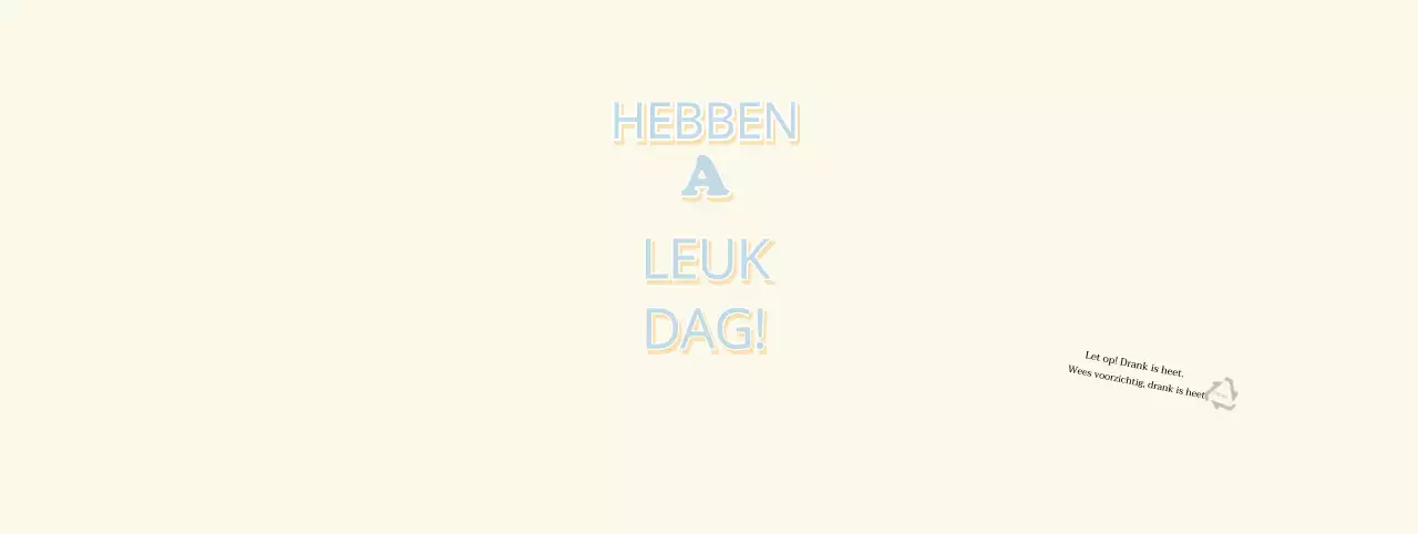 Geel Blauw Eenvoudige poptekst