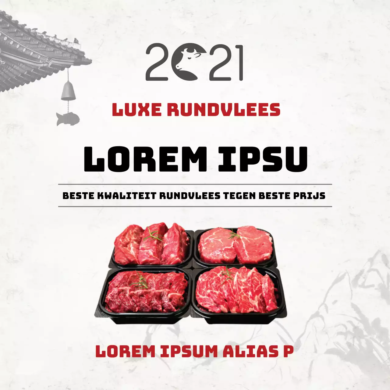 wit foto traditioneel voedsel hanwoo evenement reclame