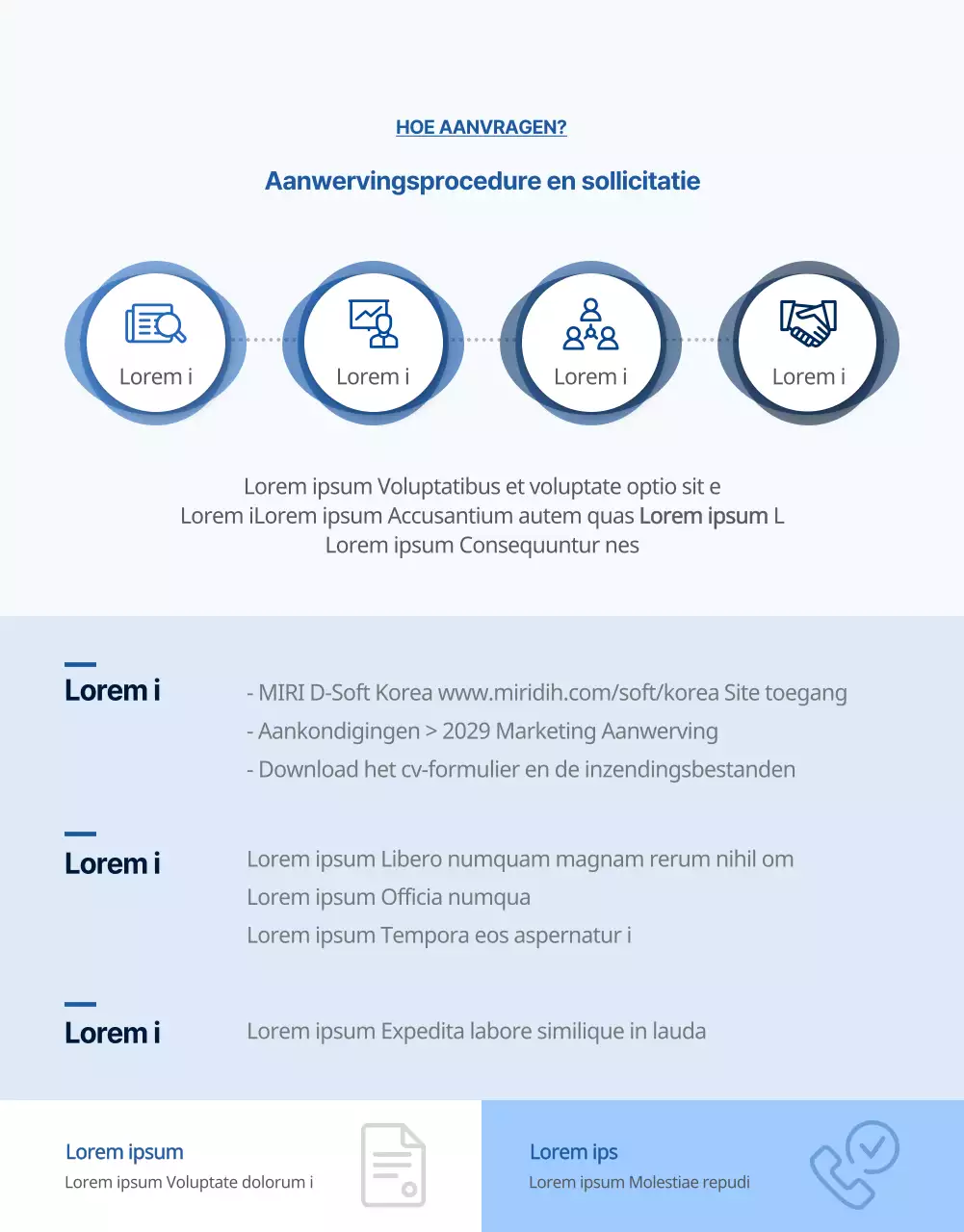 Marketer banen op de blauwe gradiënt