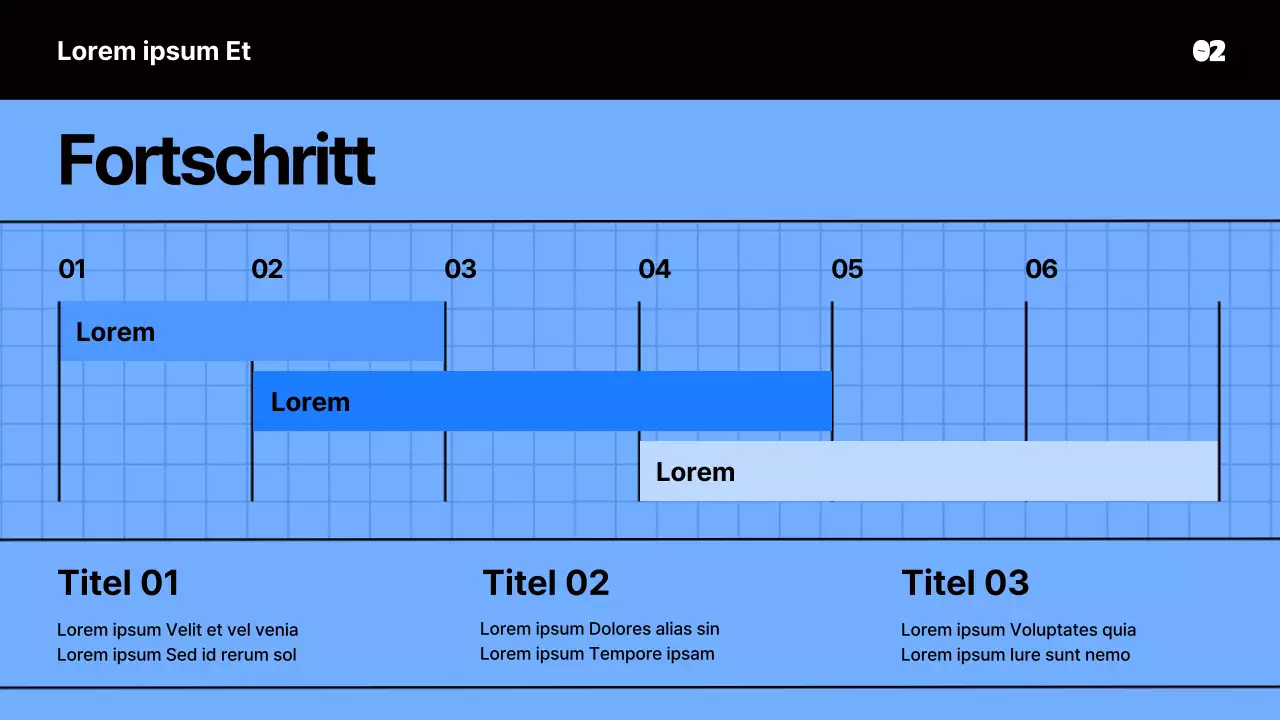 Marketing-Studienpräsentation mit blauem Notizbuchkonzept