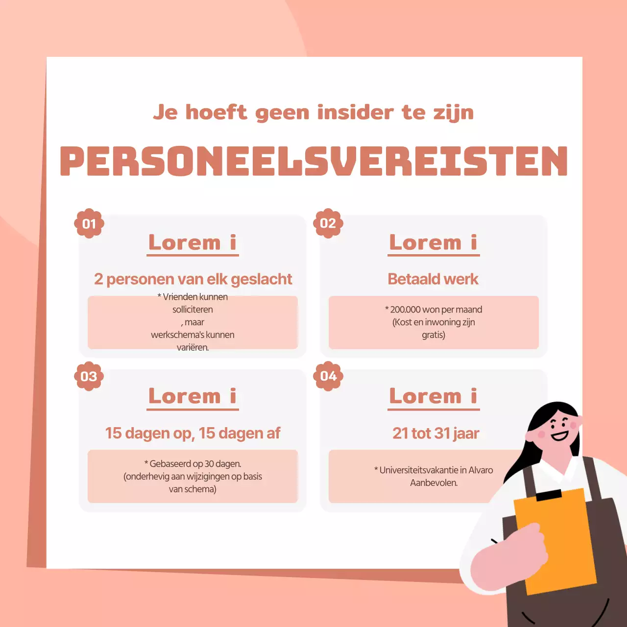 Op zoek naar vrolijk pensionpersoneel
