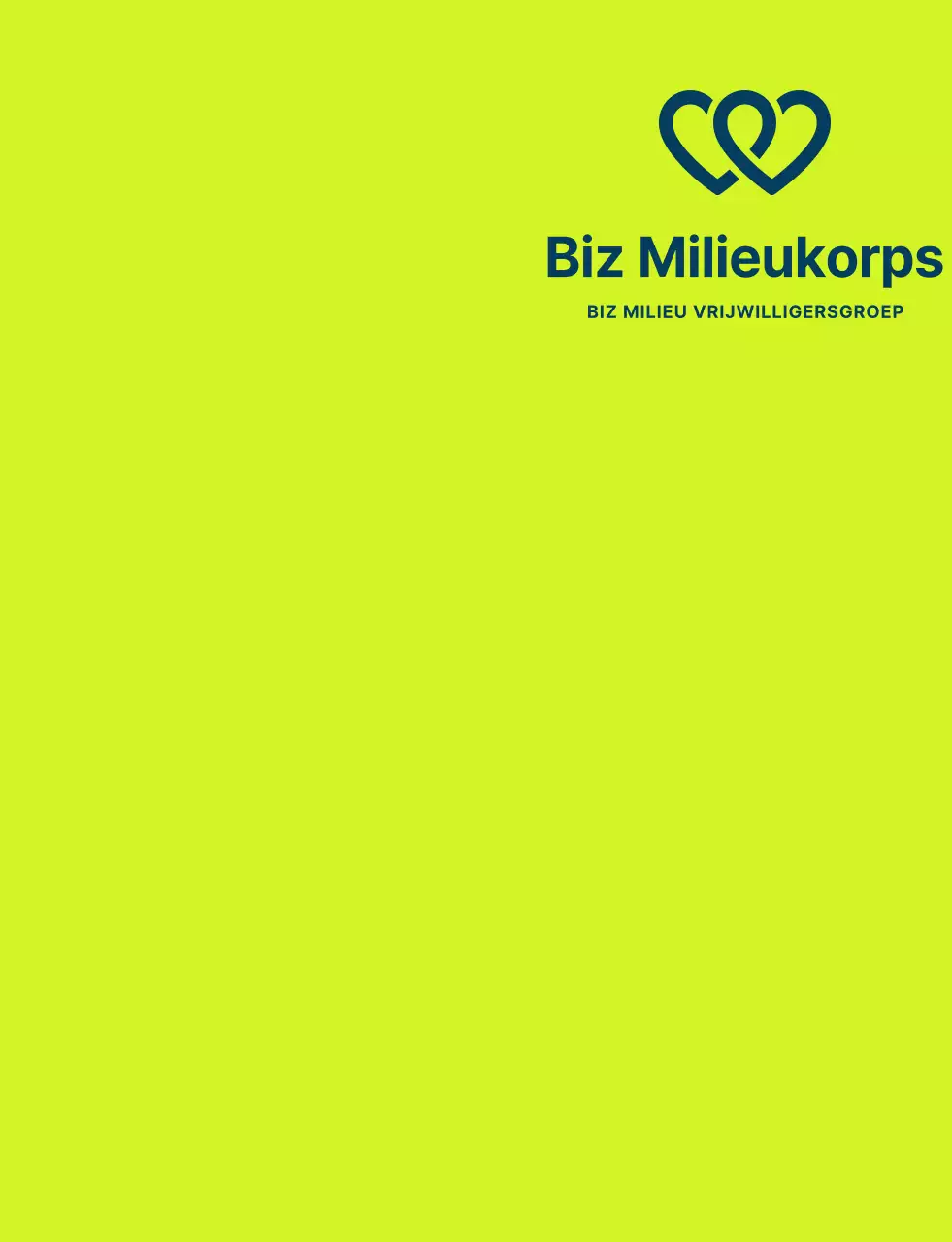 Schoon vrijwilligerssymbool in lichtgroen en marineblauw voor wereldwijde milieucampagneorganisaties