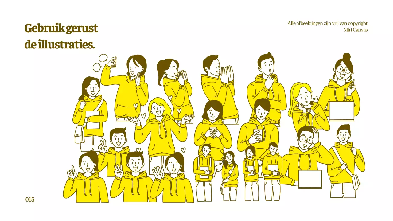 Schone karakter illustratie tutorial in geel en bruin