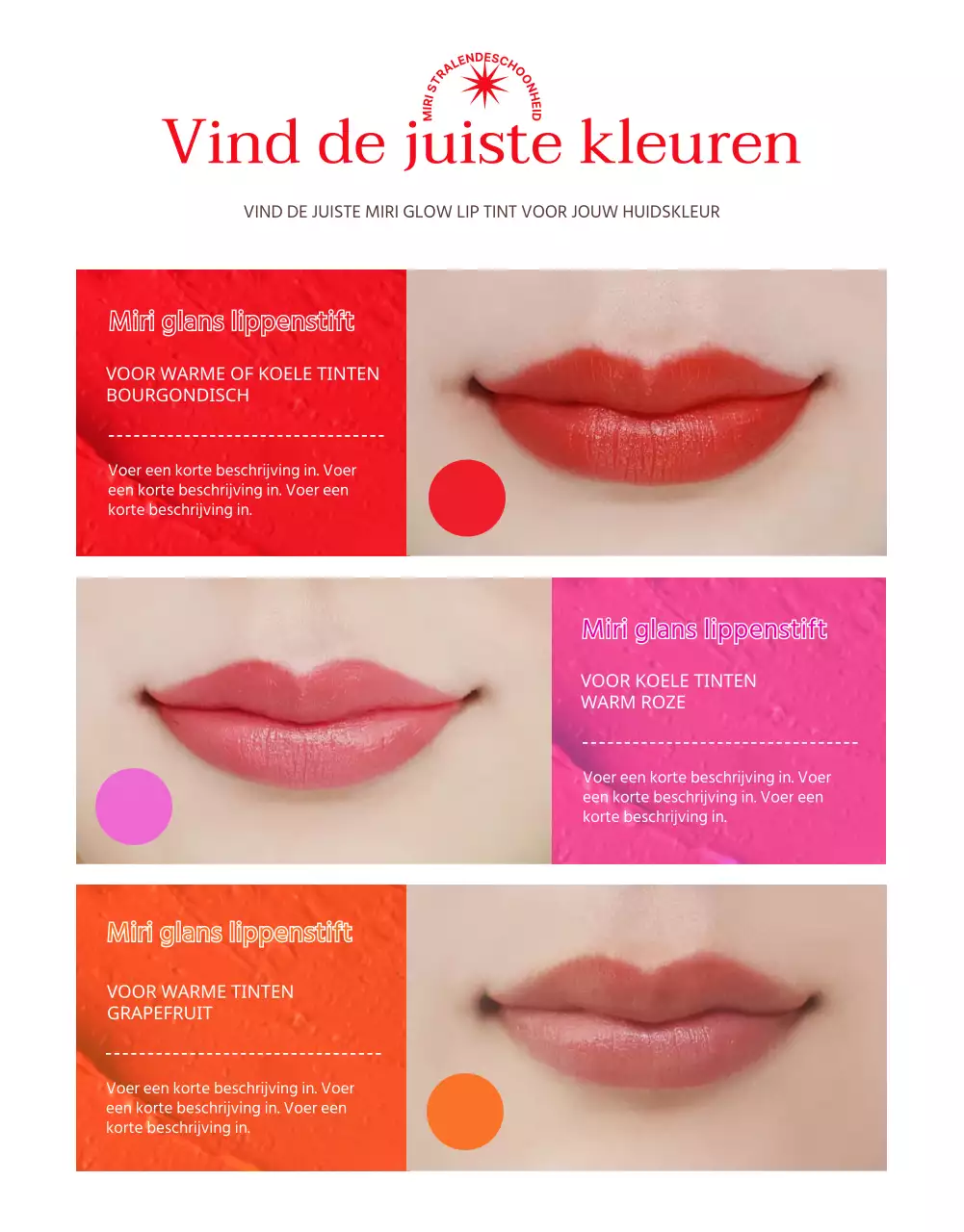 Bevorder een zuivere lippenstift in oranje en beige