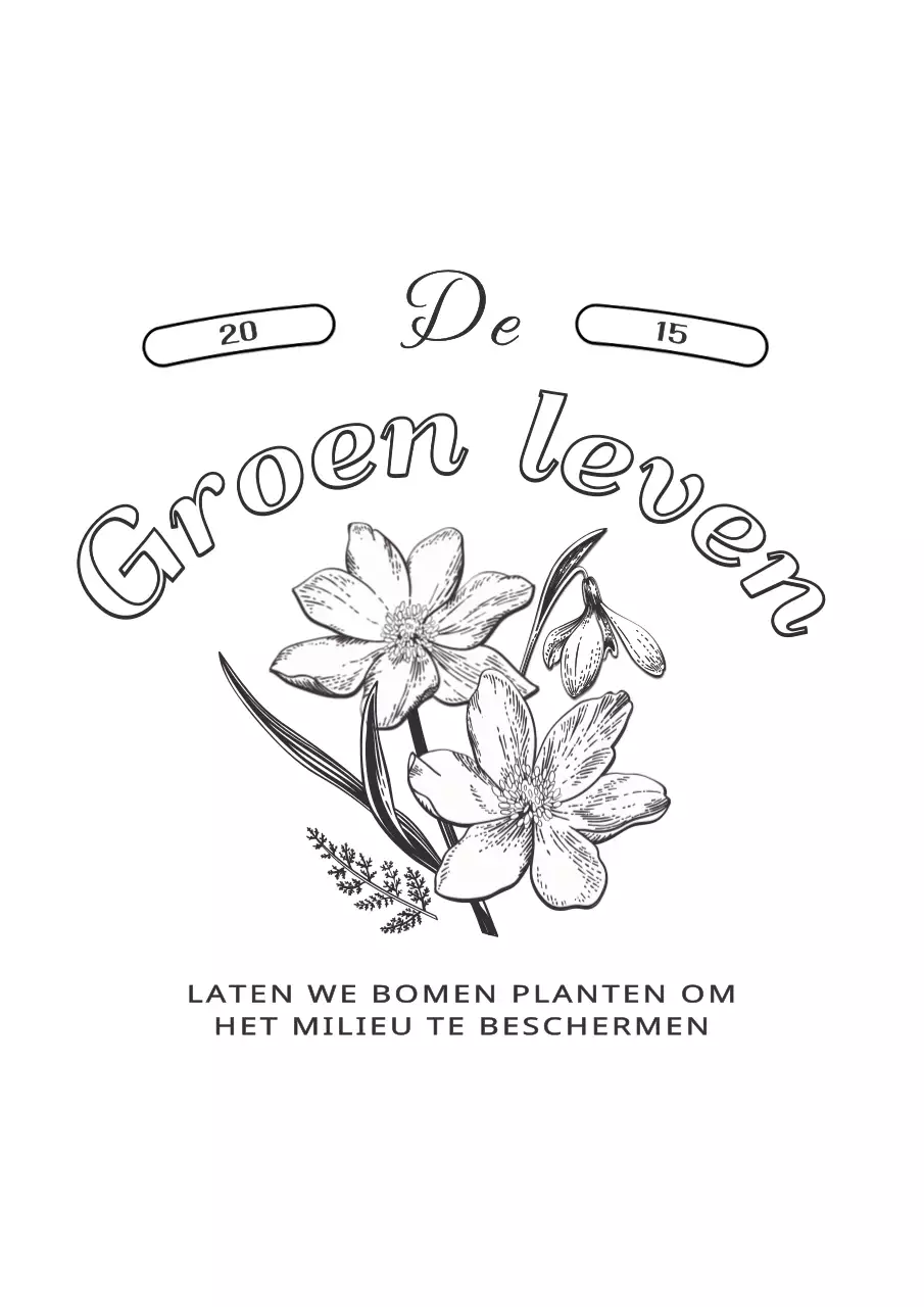 Vintage eco-vriendelijk koord etui ontwerp met vintage geïllustreerde bloemen en planten