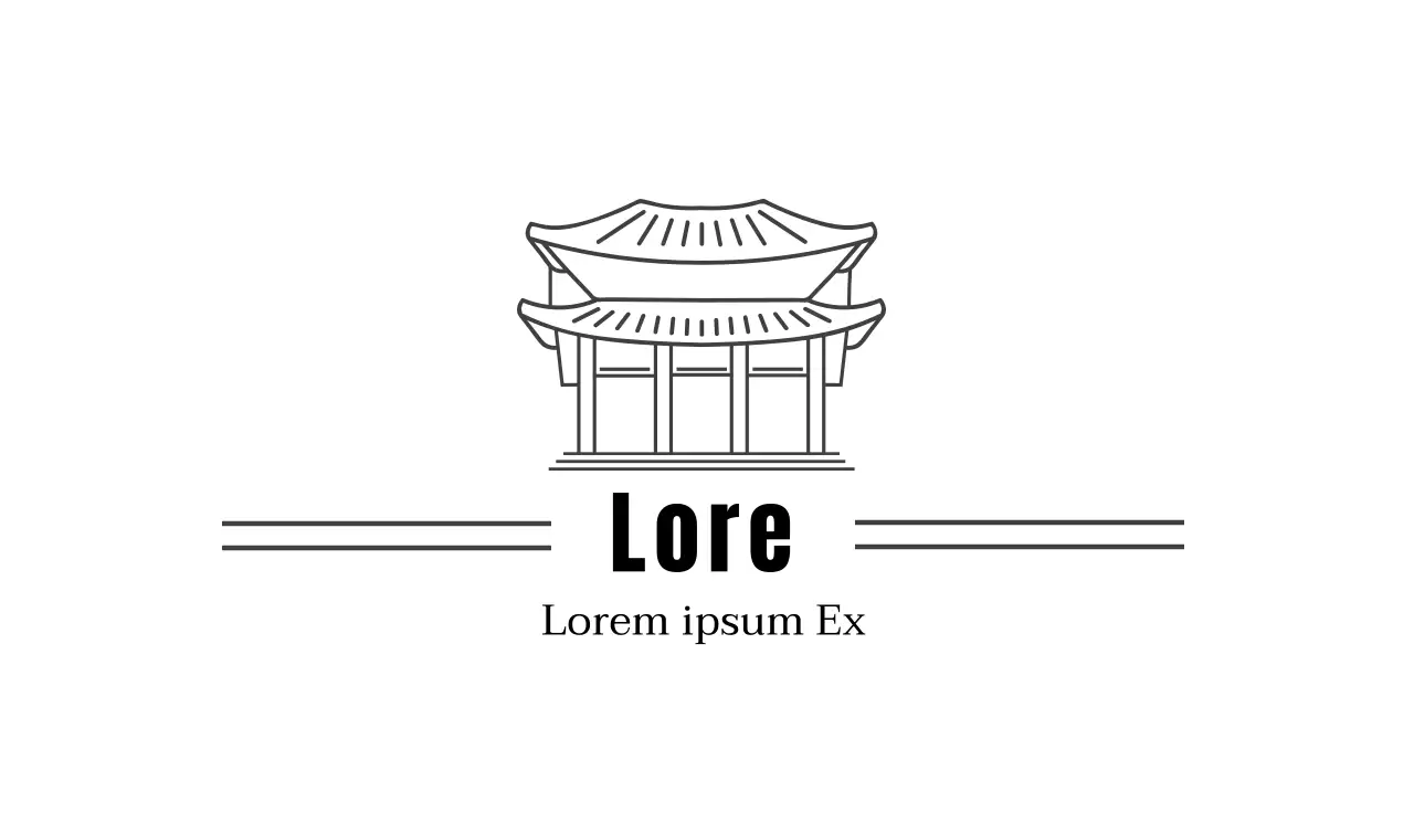 wit illustratie logo restaurant koreaans eten