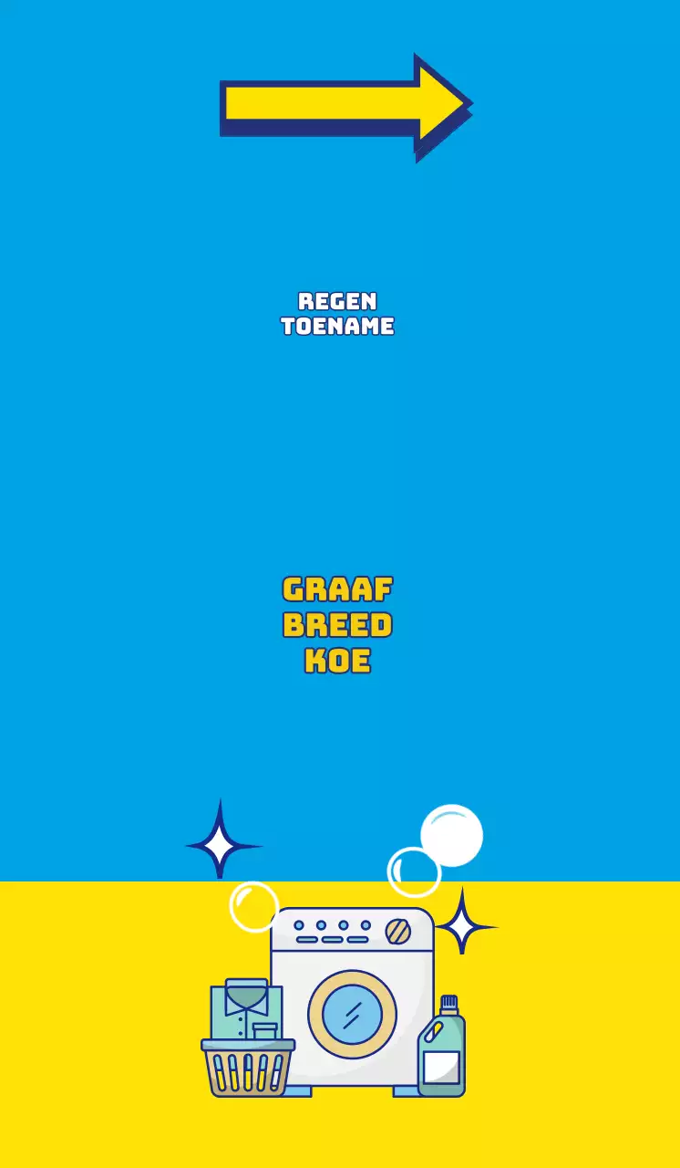 Bevorder een frisse look met een contrasterende blauwe en gele wassing