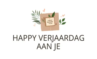 Gelukkige Verjaardag