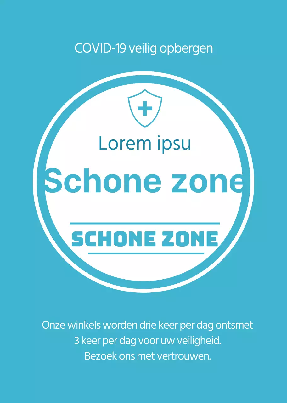 Gids voor blauwe, schone en veilige winkels