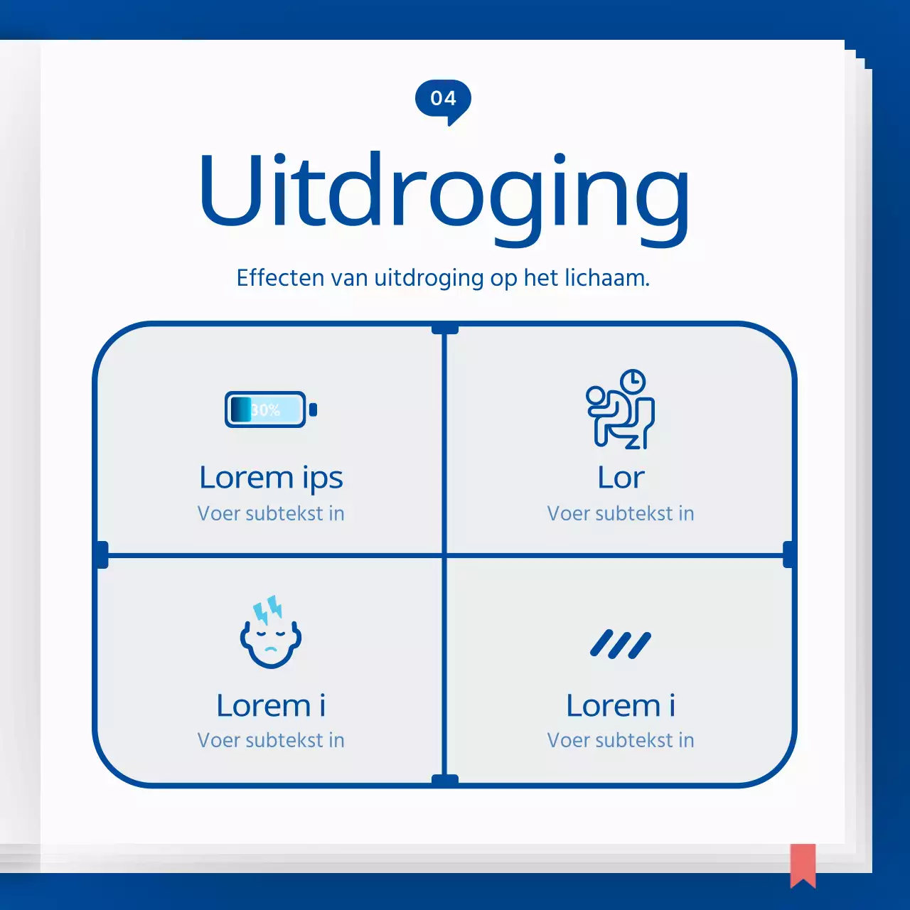 Blauw en hemelsblauw pictogram concept water encyclopedie