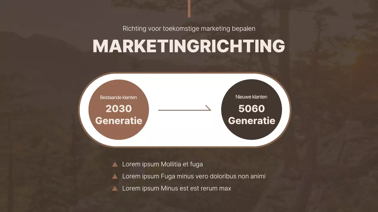 Bruin en eenvoudig voor het presenteren van casestudy's