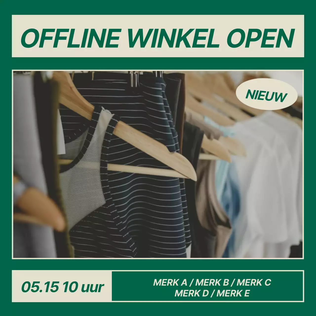 Een bundel met gedurfde groene en ivoorkleurige lay-outs