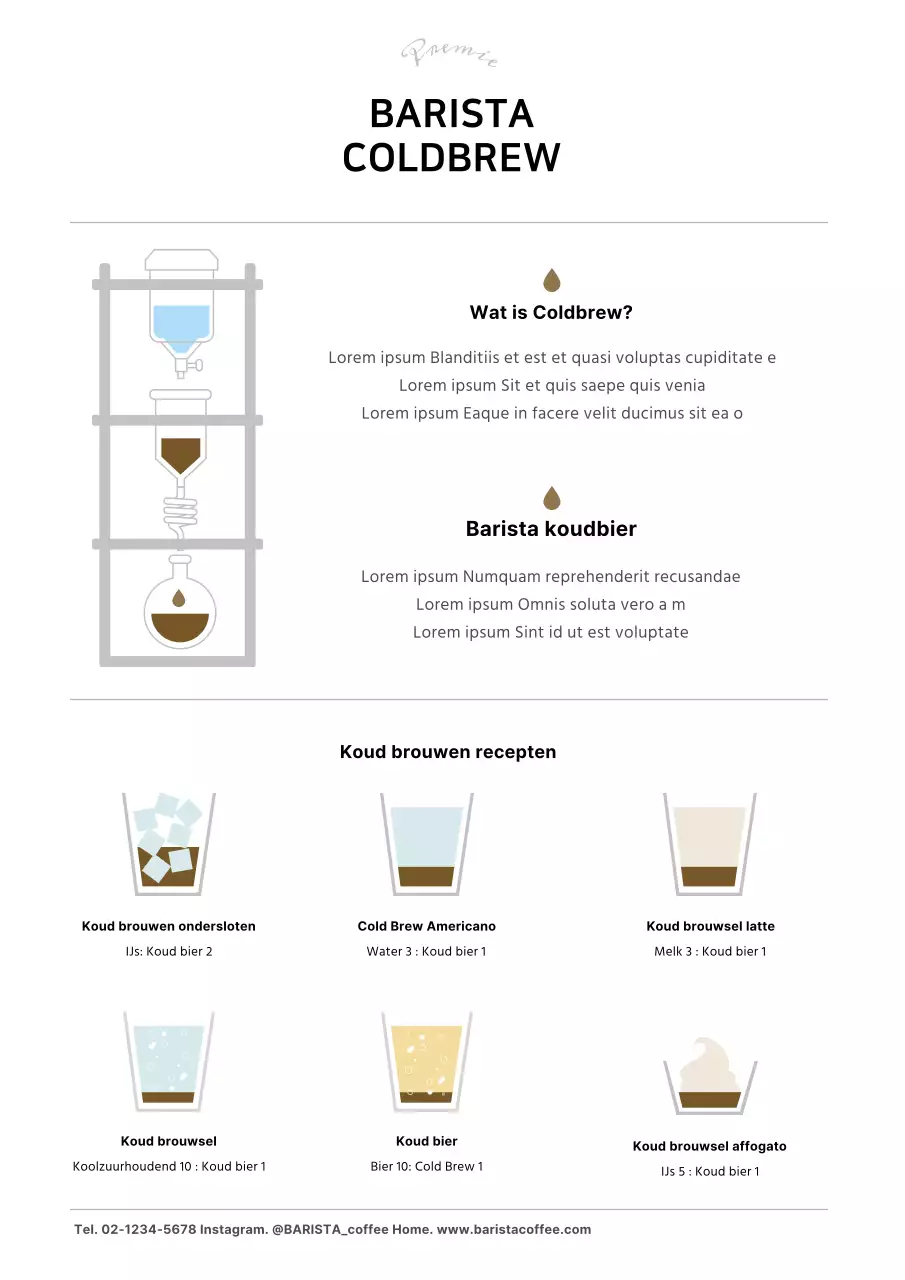 Braunton Cafe Ontwerp voor productpromotie