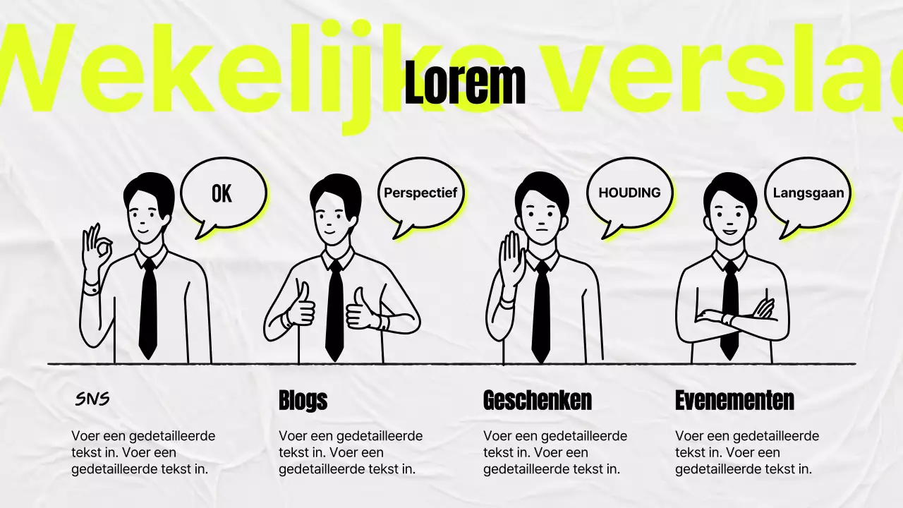 Eenvoudige studieminuten in geel en grijs