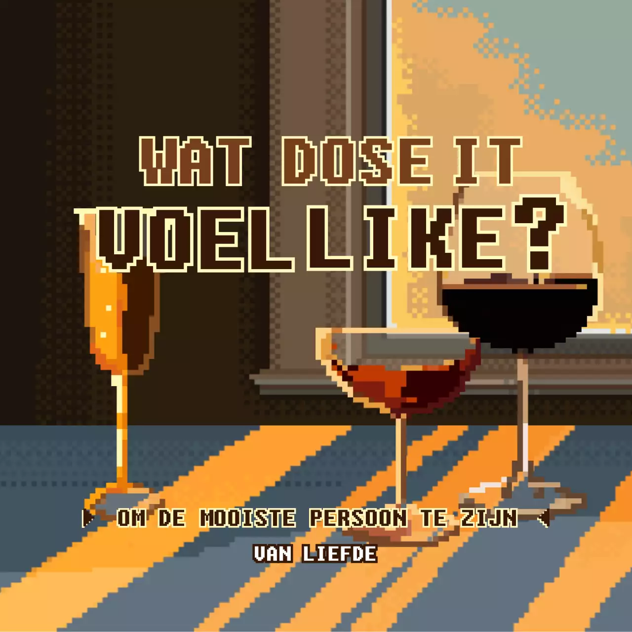 Pixelart Concept Bundle Pack ontwerp in geel en paars