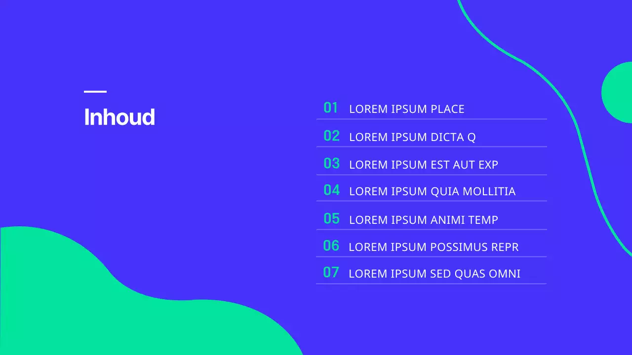 Een moderne blauw-witte presentatie van de afdeling public relations van een universiteit