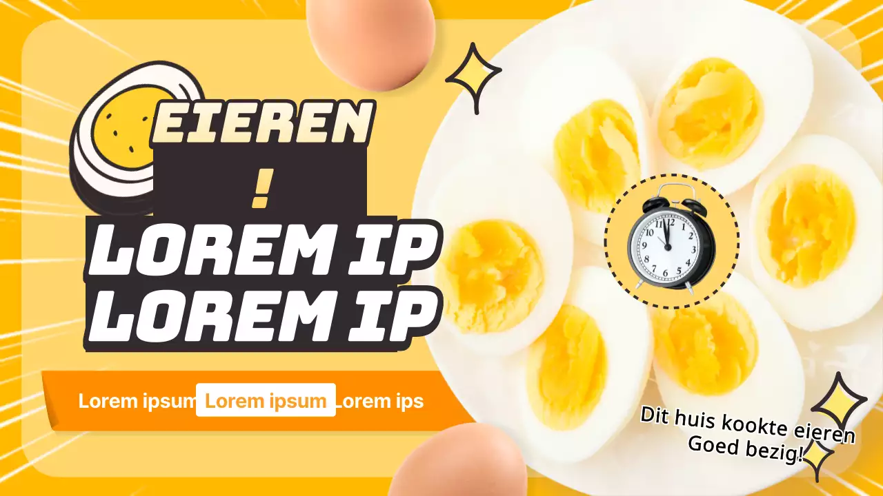 Een schattige kleine gele die je vertelt wanneer het tijd is om je eieren te koken