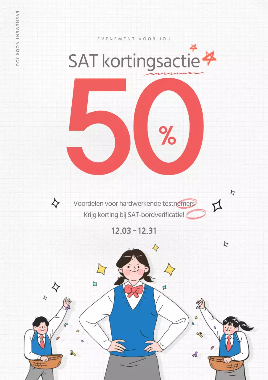 Witte tekst gemarkeerd Illustratie SAT-gebeurtenis