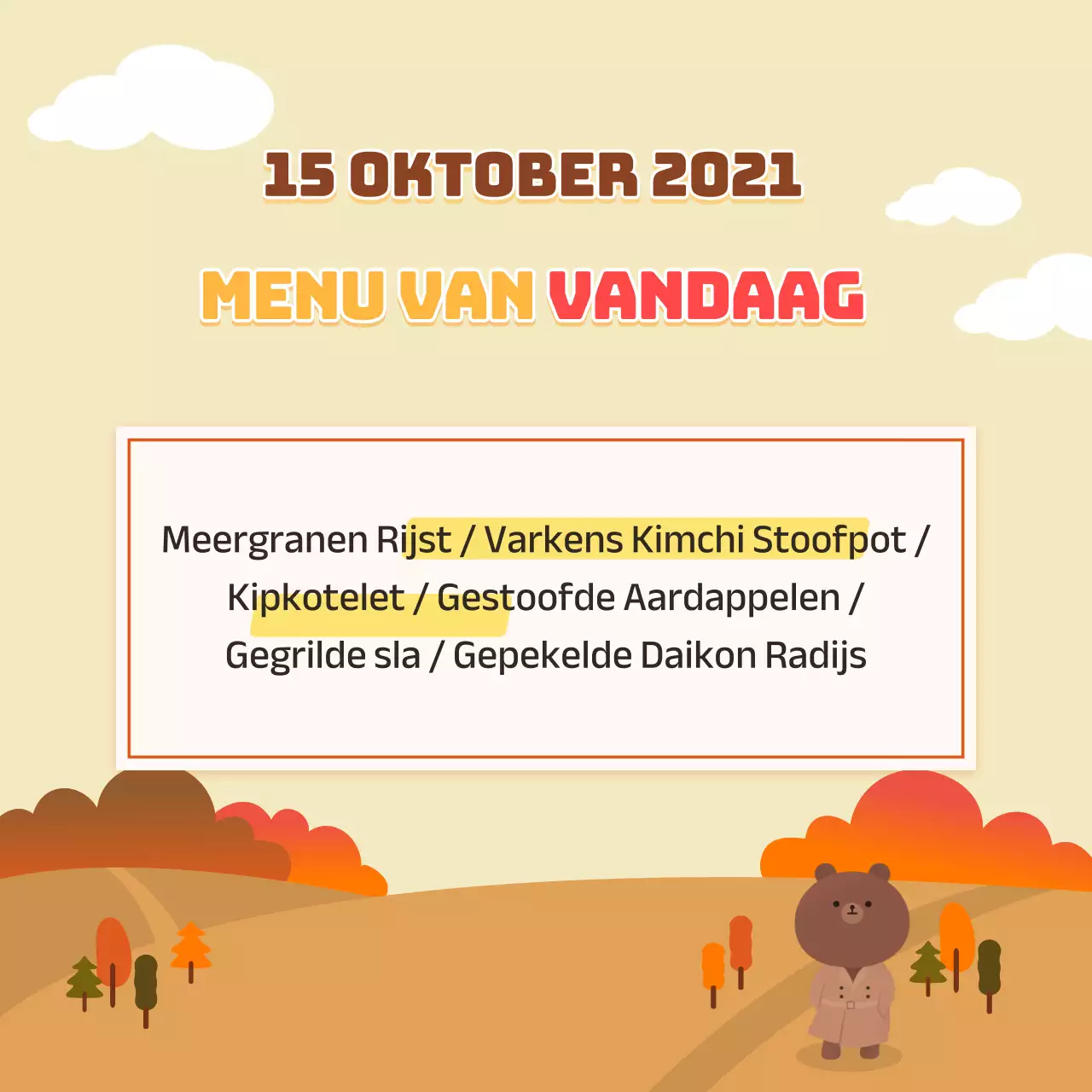 Lichtblauw zonnig en actief dagelijks maaltijdplan