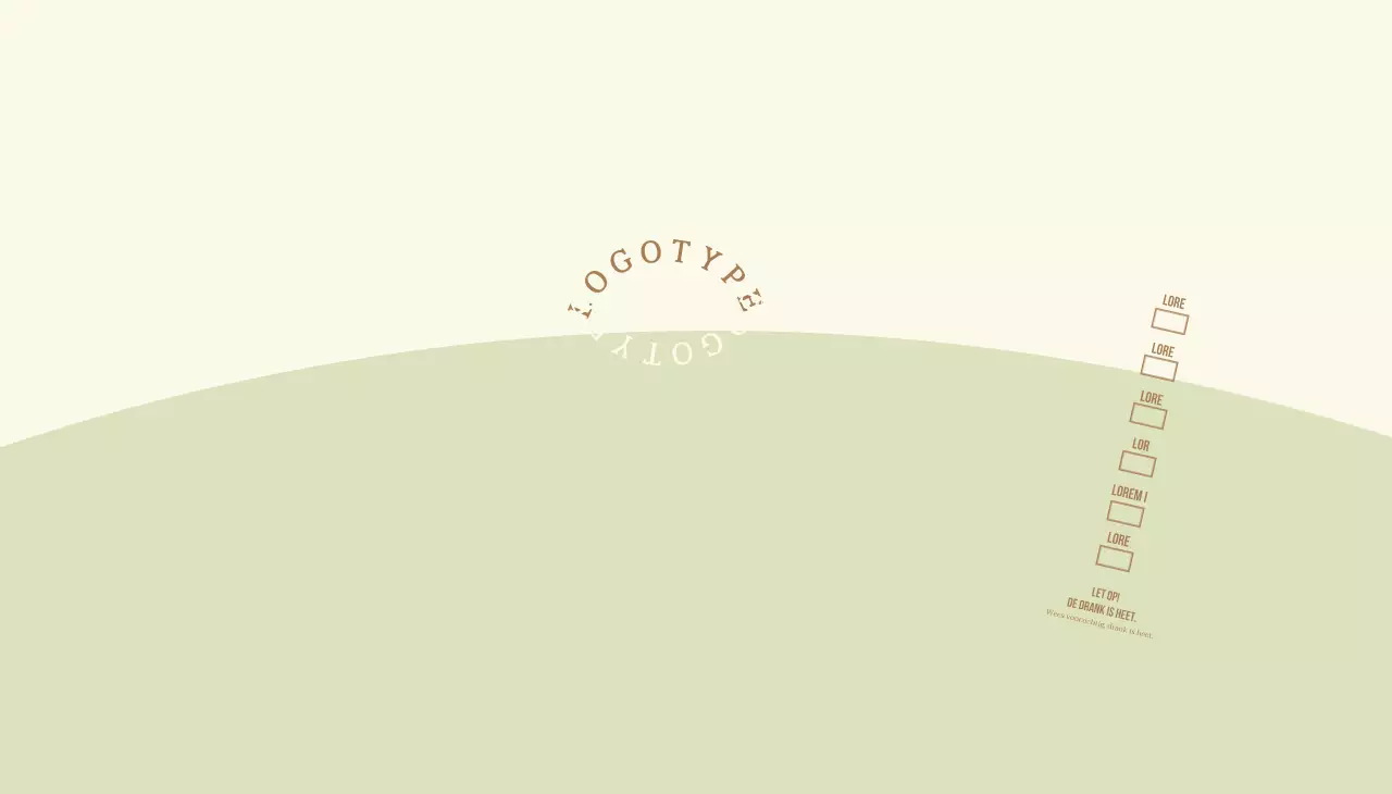 Geel Groen Rond Belettering