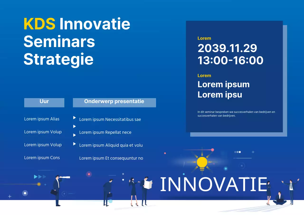 Seminar over innovatiestrategie