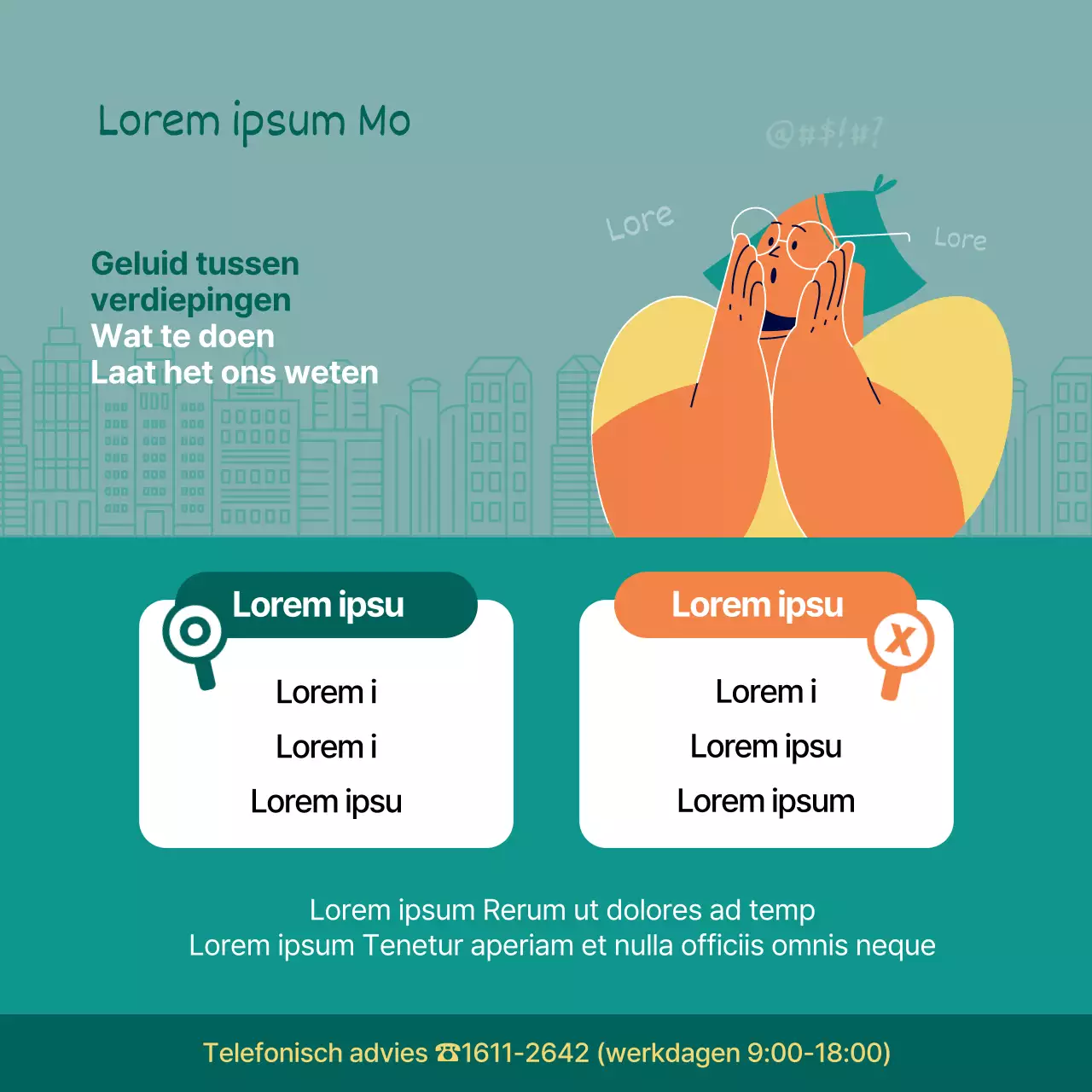 Criteria voor interstory noise en workaround-suggesties in groen en rood