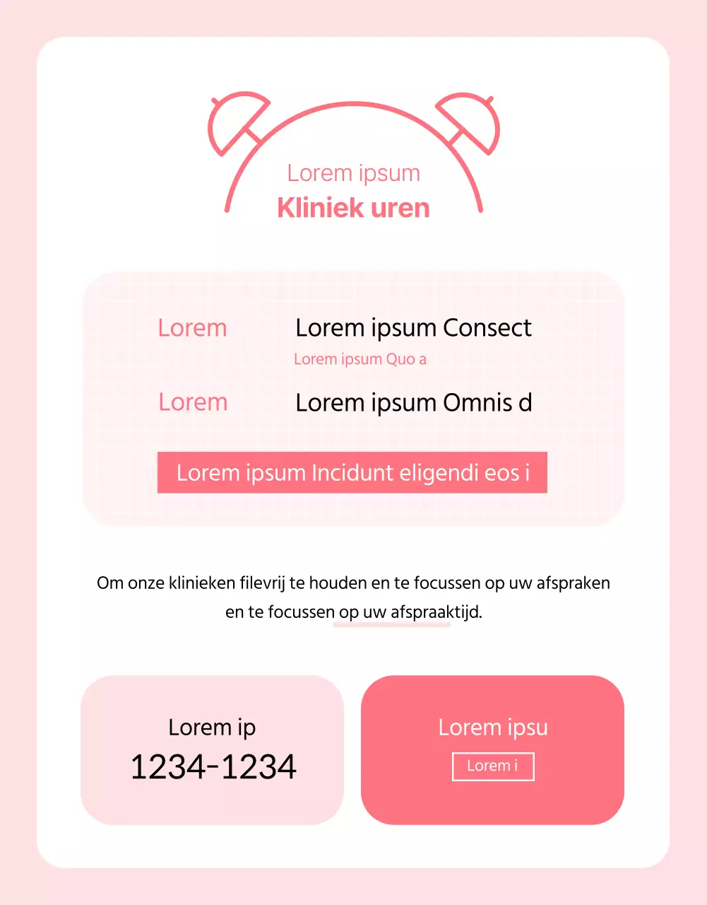 Roze, basic kraamkliniek