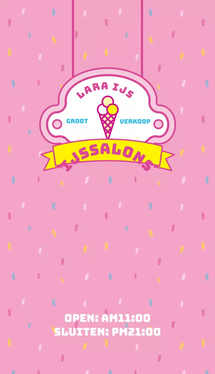 Lala ijs visitekaartje