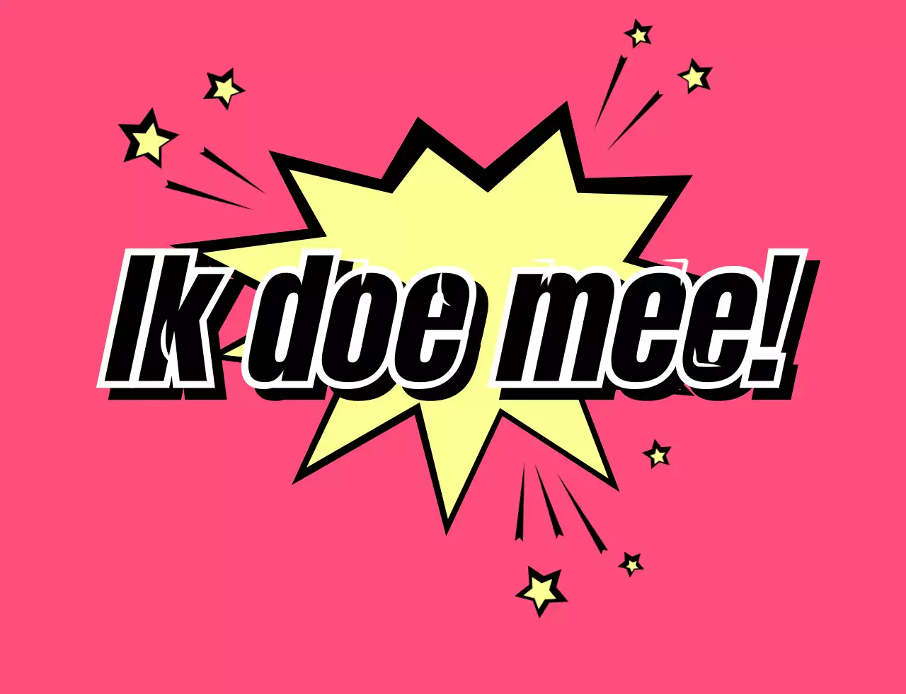 School groep t-shirt met afgeronde cartoon tekst concept