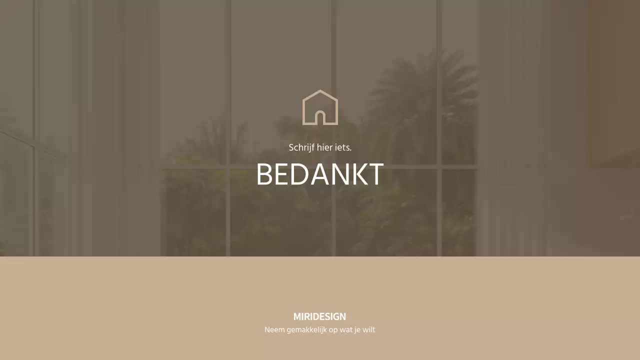 Bruintint Emotioneel Interieur Sjabloon