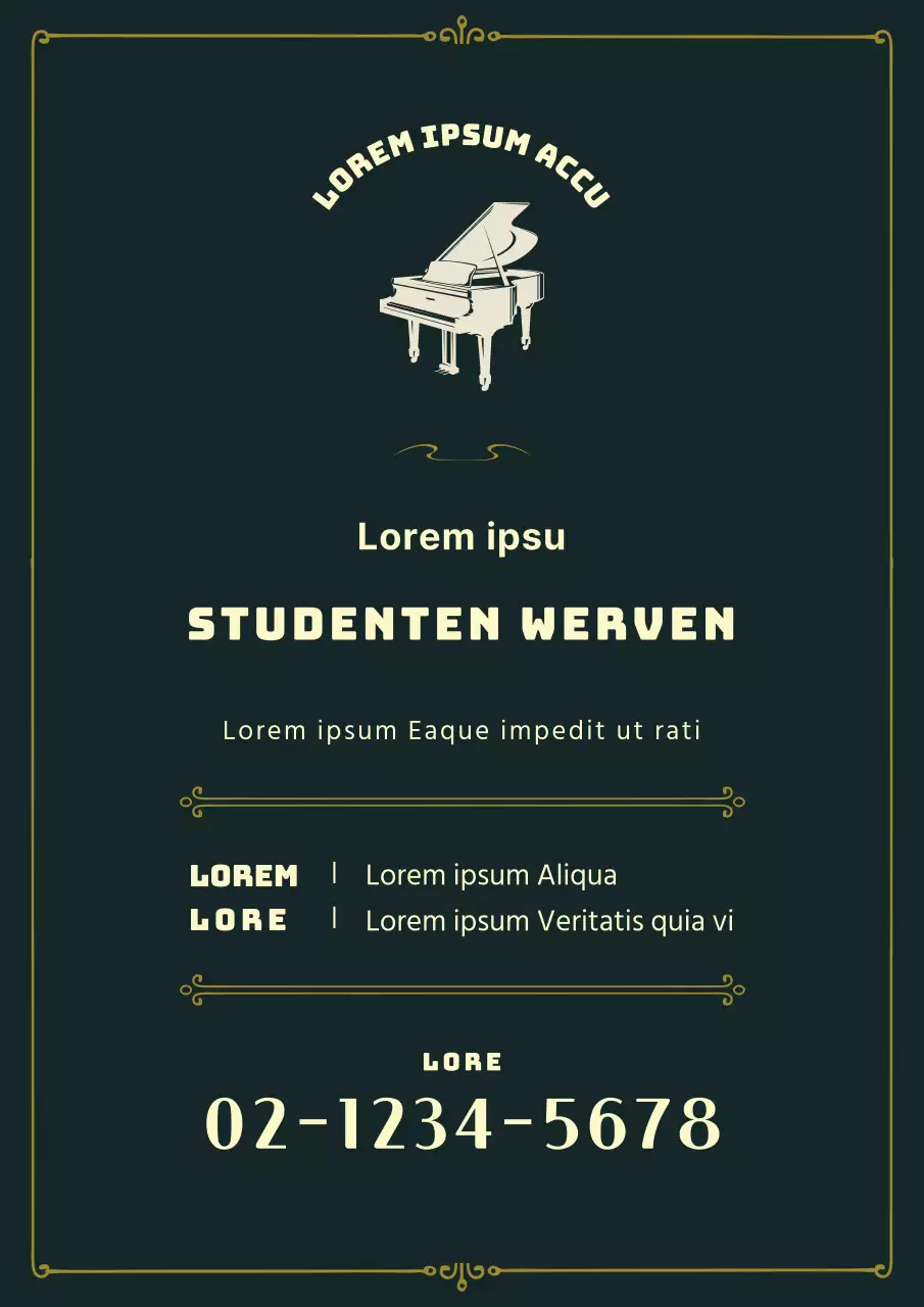 Werving van studenten voor de Groene Muziekschool