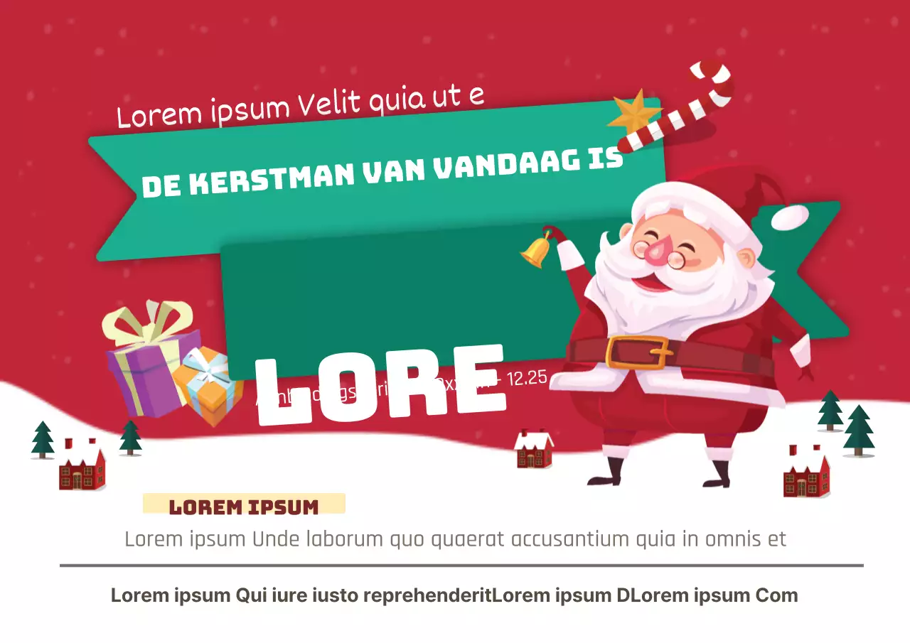 Kerstmannen delen groepen