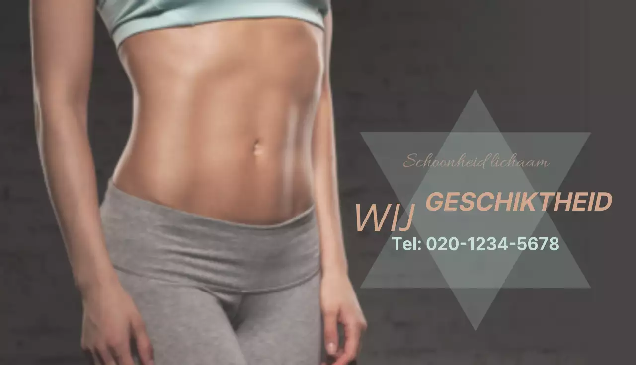 Fitness trainer visitekaartje