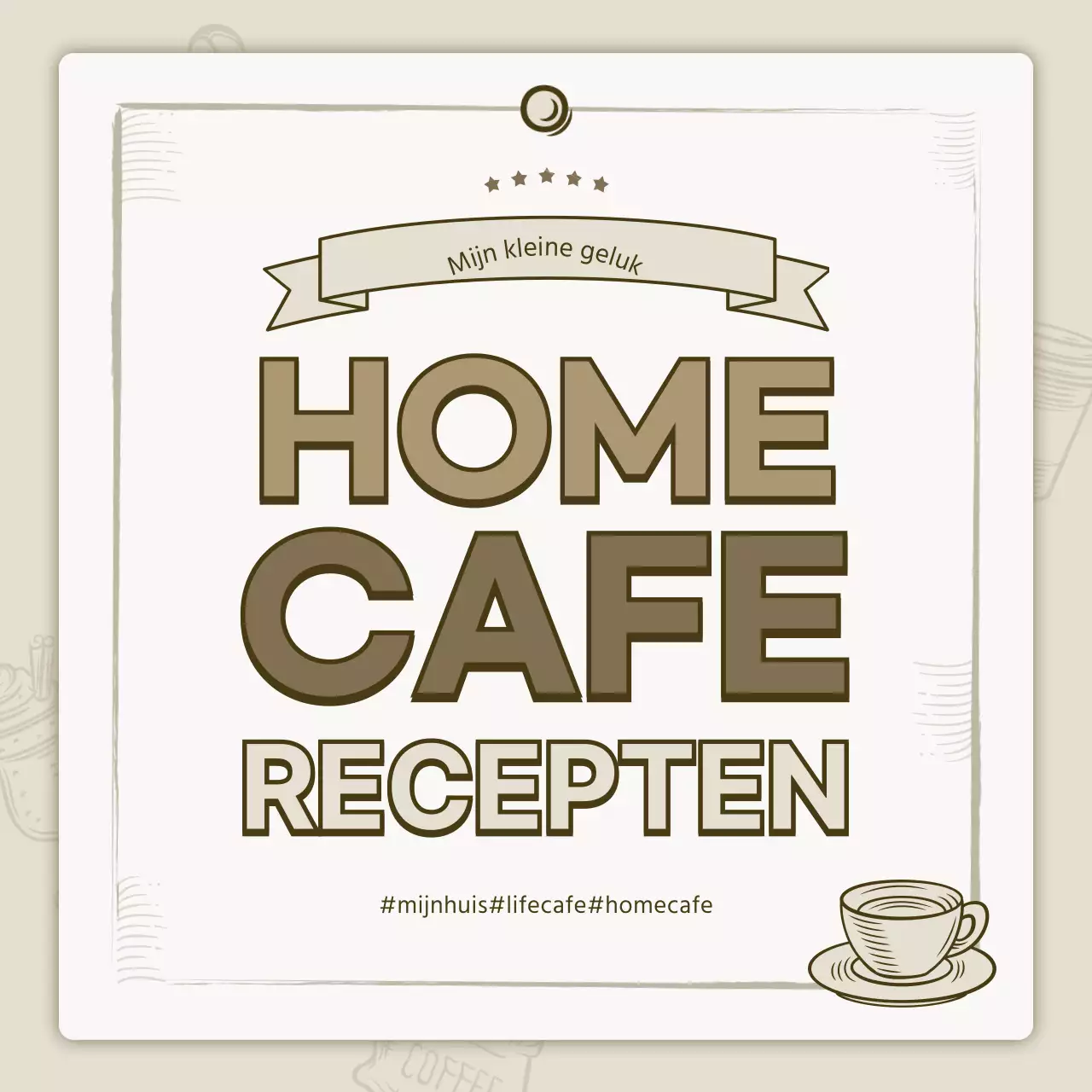 Recepten voor thuiscafés