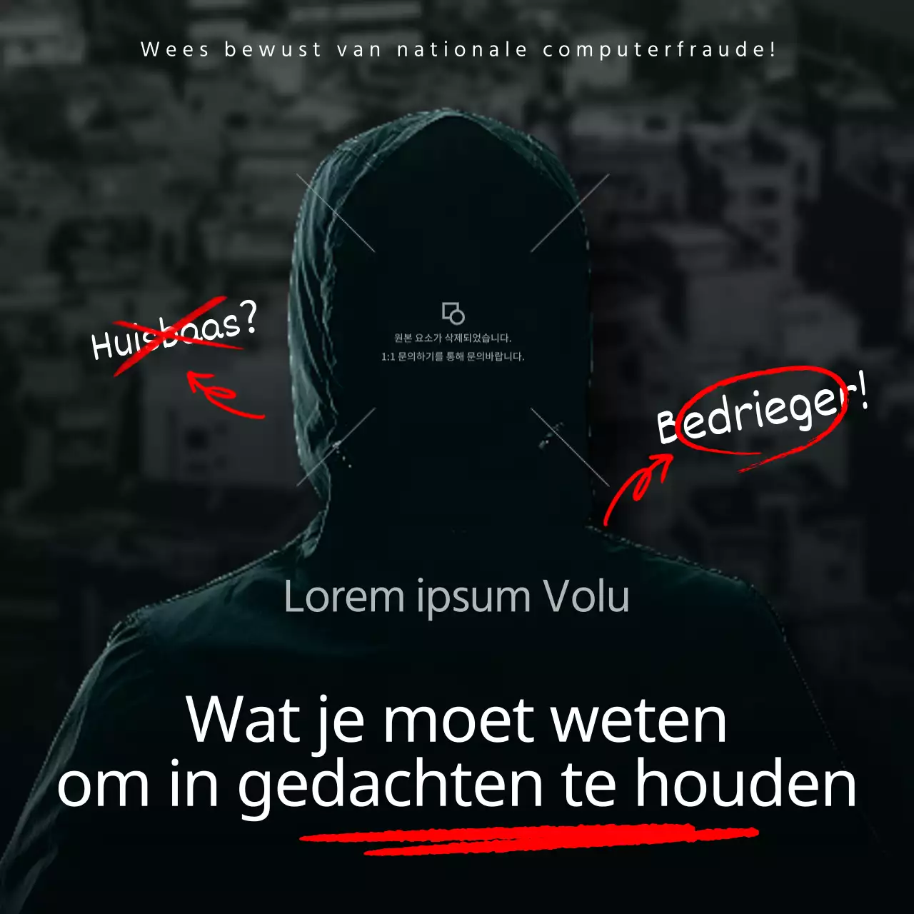 Donkere en eenvoudige charterovereenkomst in zwart-wit en rood