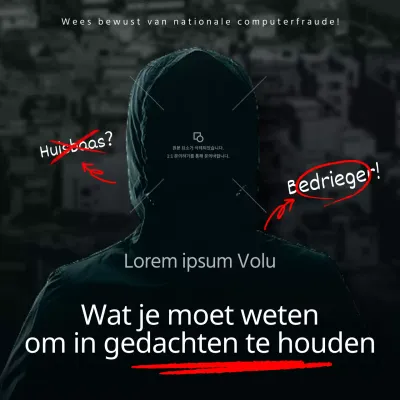 Donkere en eenvoudige charterovereenkomst in zwart-wit en rood