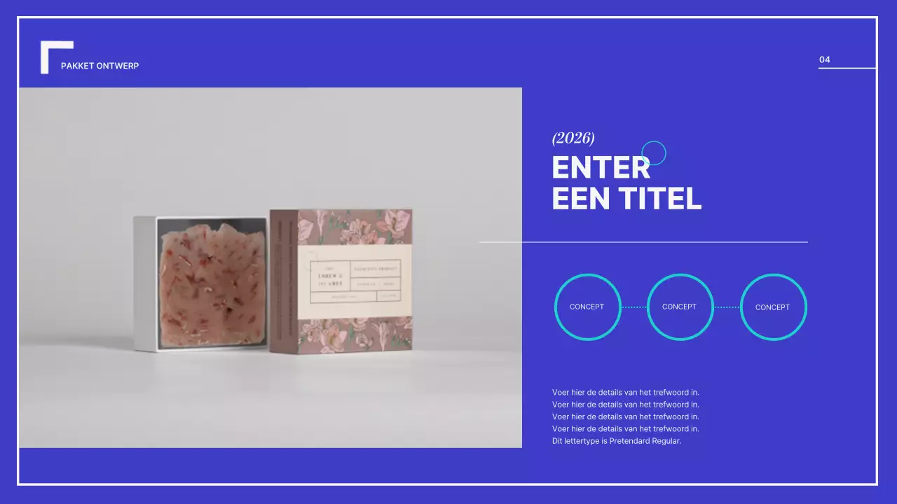 Een eenvoudige portfolio in blauw en wit