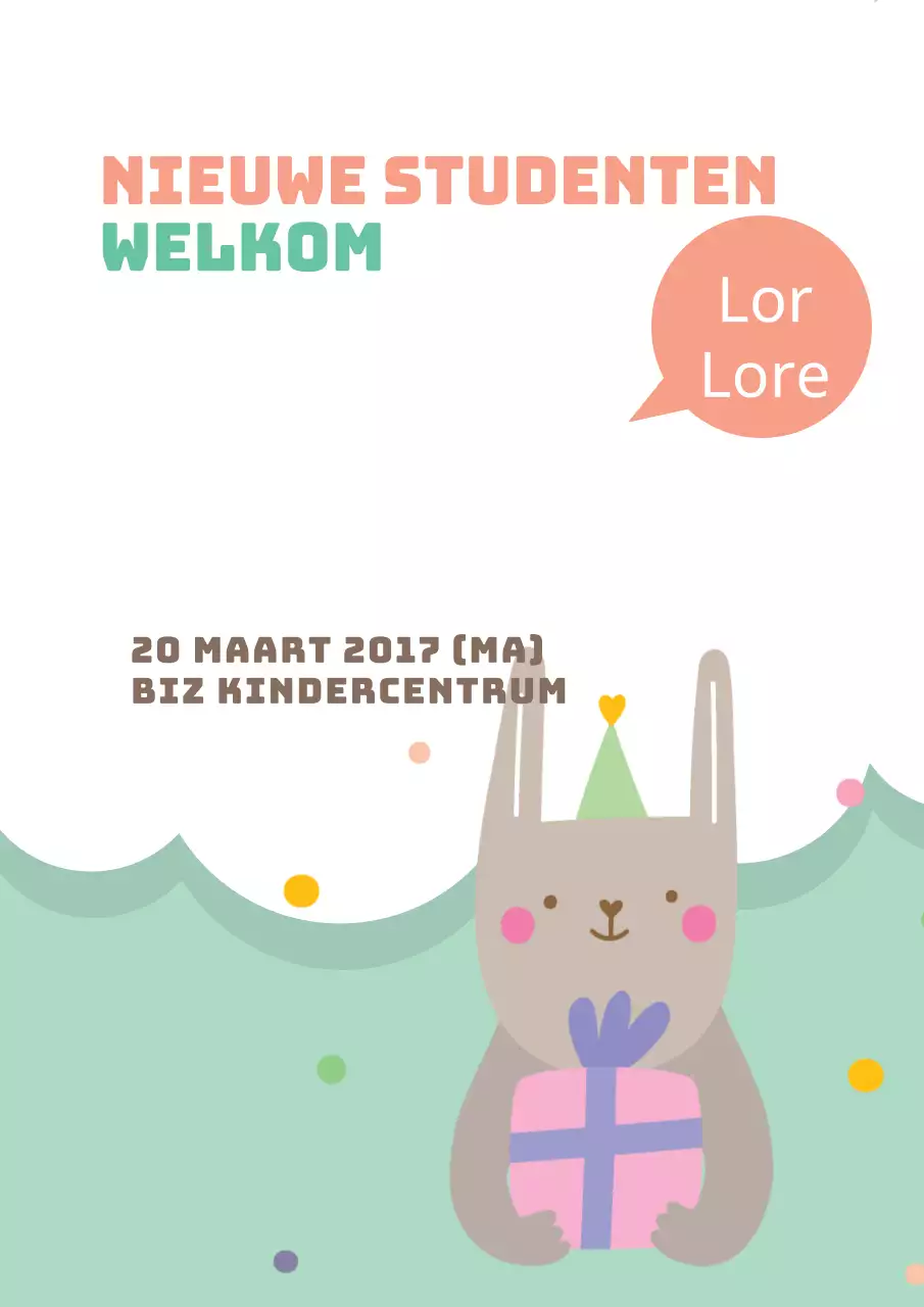 Welkom voor nieuwe studenten