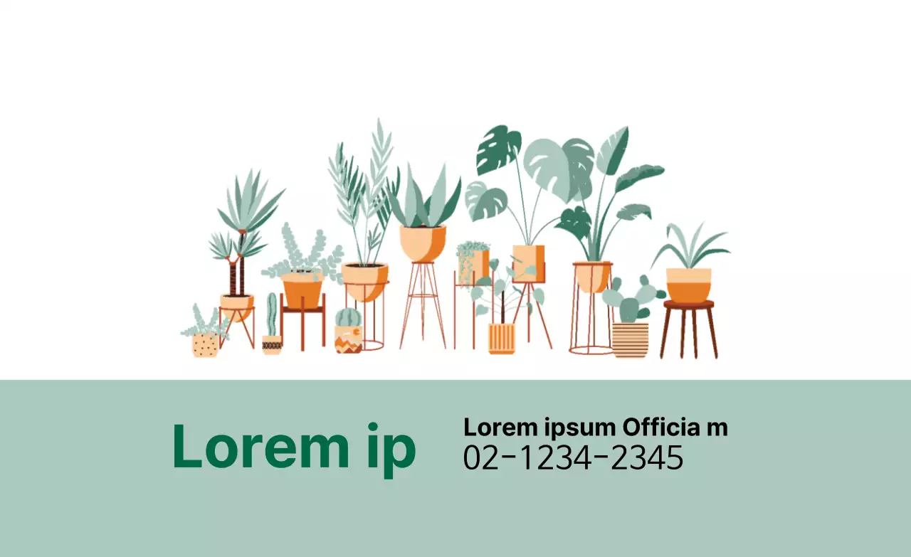 Groene illustratie Nette voorjaars botanische tuin