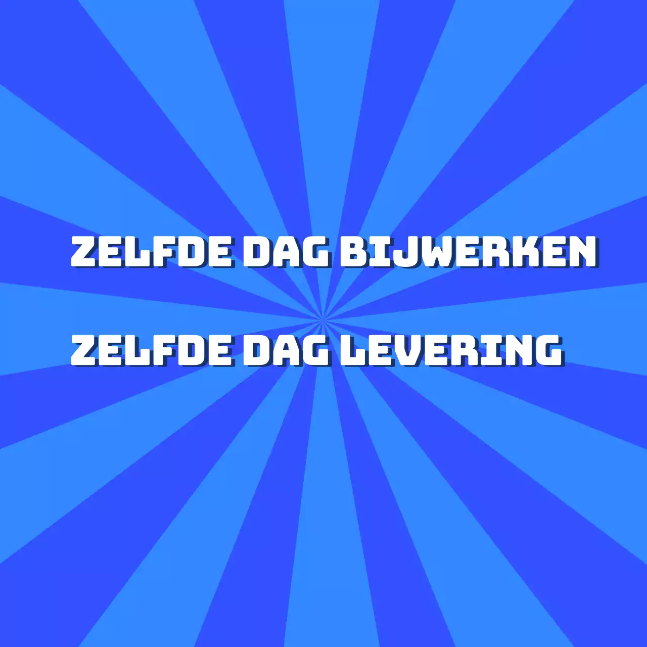 Reparatie dezelfde dag Levering dezelfde dag