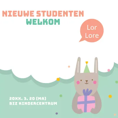 Welkom voor nieuwe studenten