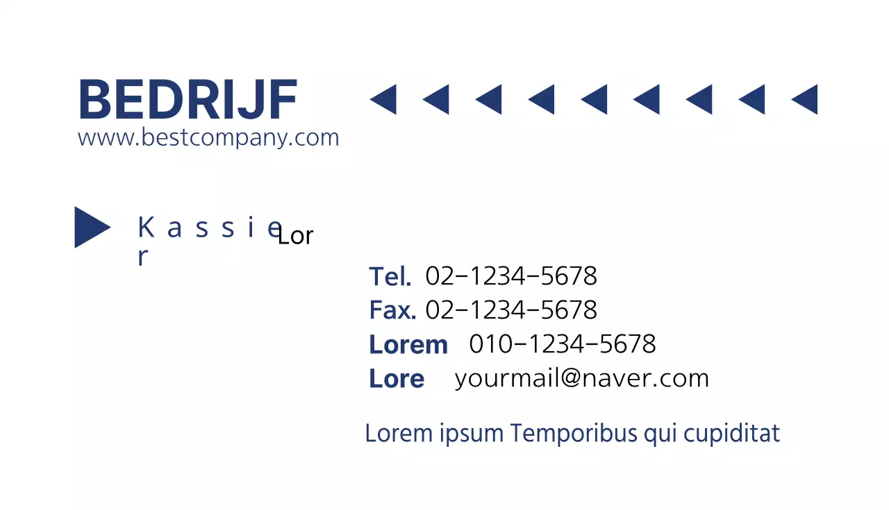 Zakelijke visitekaartjes