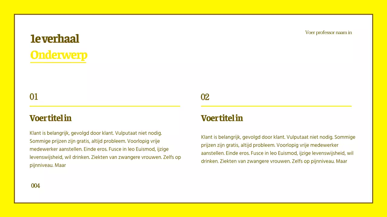 Schone karakter illustratie tutorial in geel en bruin