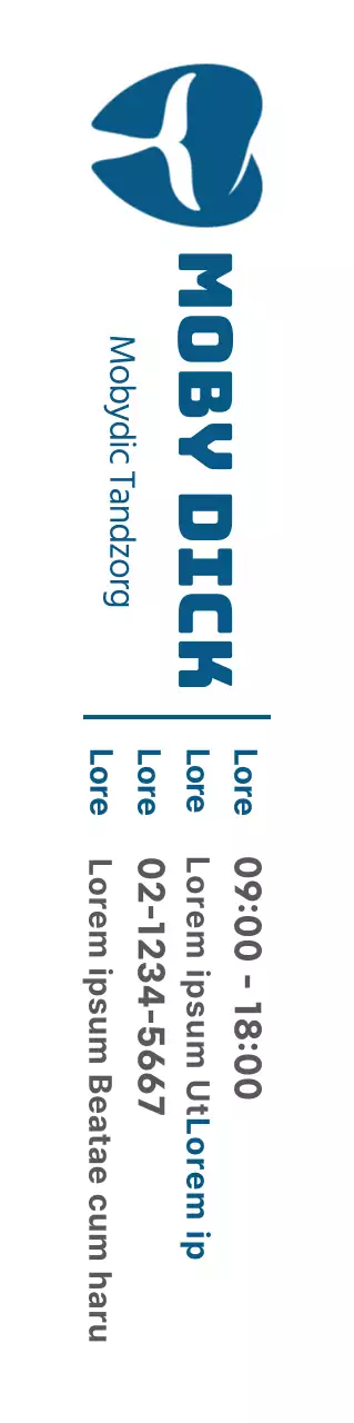 Eenvoudig en schoon tand symbool logo stijl in marineblauw en wit voor tandheelkundige promotie en promotie