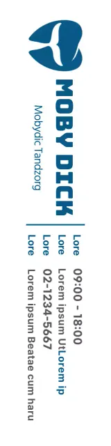 Eenvoudig en schoon tand symbool logo stijl in marineblauw en wit voor tandheelkundige promotie en promotie