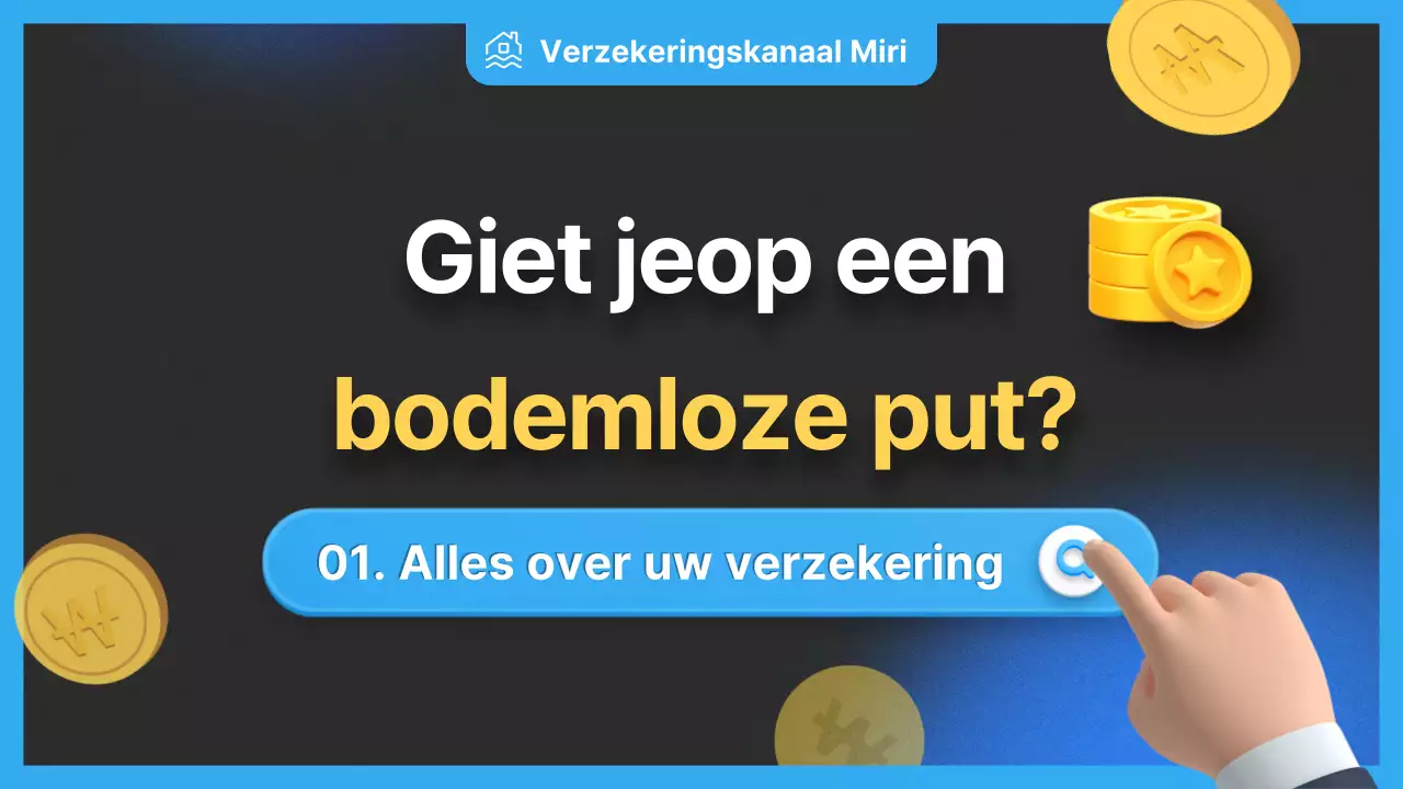 Informatie over verzekeringspremies in blauwe tekst