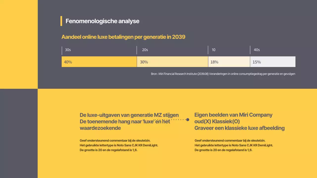 On-trend stage branding voorstel in grijs en geel