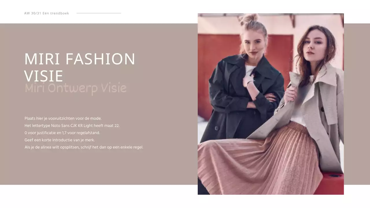 Eenvoudig businessplan voor kleding met zachte tinten