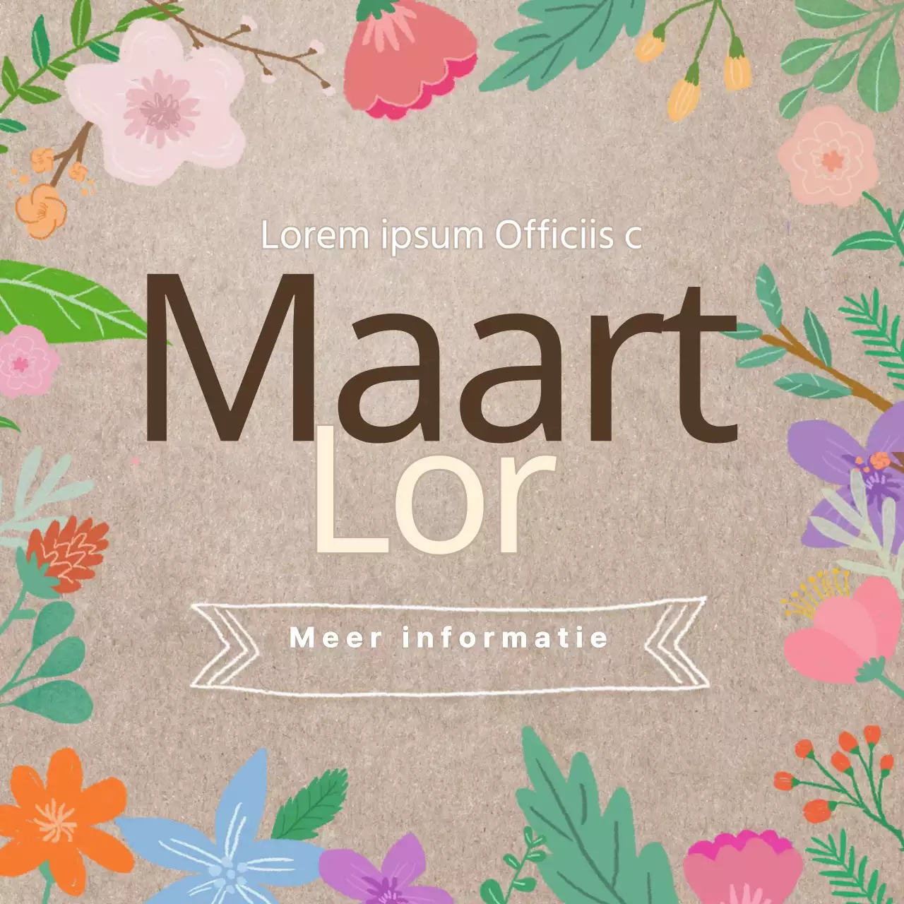 Voorjaarsuitverkoop/Bloemen Illustratie