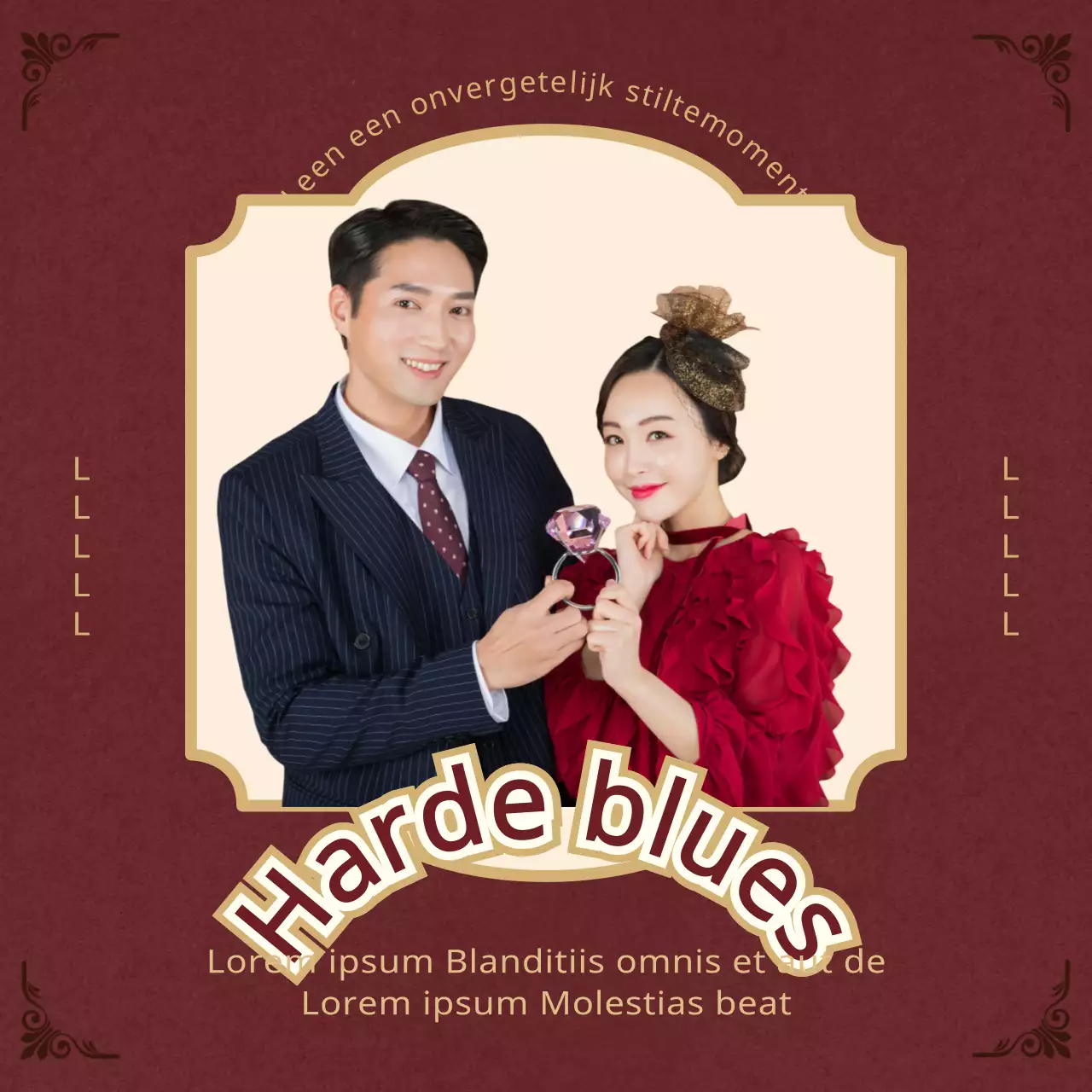 Red in bloom kostuum verhuur evenement details